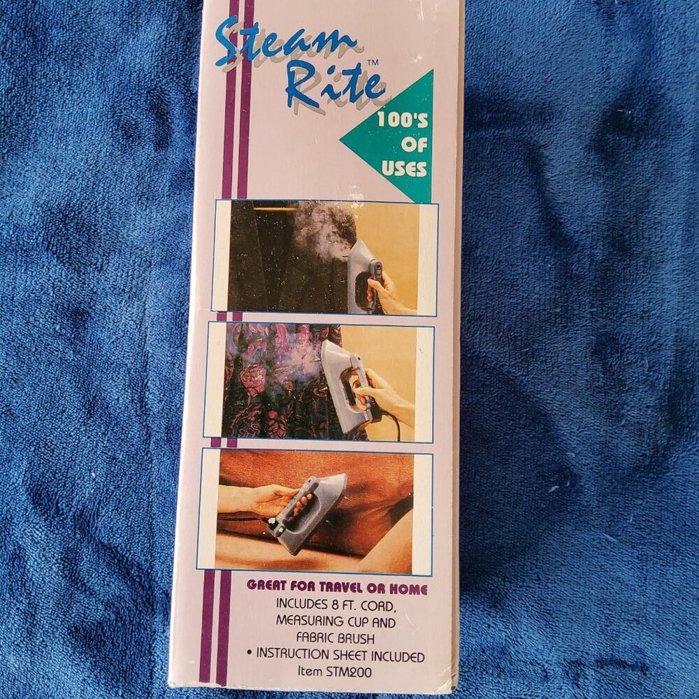 Vintage Steam Rite Handheld Garment Steamer Portable Travel Iron UL Corded